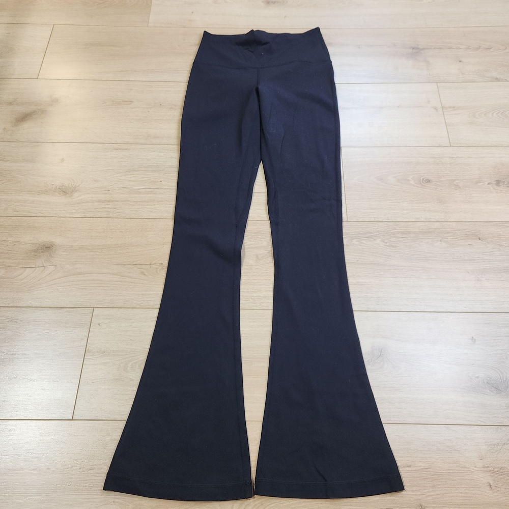 Lululemon Align High Rise Mini Flare Pants Womens 6 Black Stretch Yoga Athletic